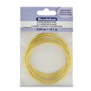 Beadalon Memory Wire Large Bracelet Gold
