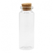 Wish bottle with cork 8x3cm Transparent