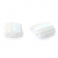 Miyuki beads tila 5x5mm White Pearl AB TL-471