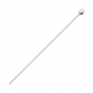 925 Silver findings headpins 35mm Silver