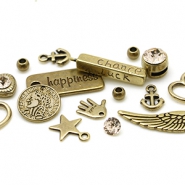 DQ European metal beads and charms DQ European metal beads antique bronze