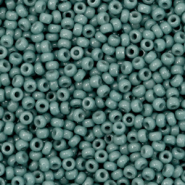 Miyuki seed beads 11/0 Duracoat Opaque Eucalyptus Green 11-4481