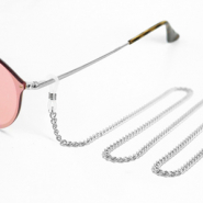 Sunglasses cords Stainless Steel Silver