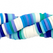 Katsuki beads 6mm Blue White Mix