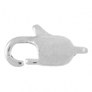 Stainless Steel findings lobster clasp 11mm Silver