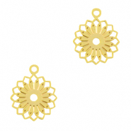 Bohemian charms flower Gold