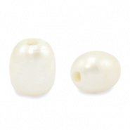 Freshwater pearls rice 11x9mm Natural White