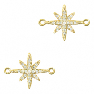Zirconia connector star Gold