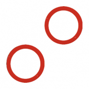 Rubber ends Red