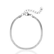 Stainless steel bracelets snake Silver