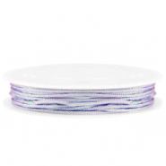 Macram&eacute; bead cord braided 1mm Lilac Purple Metallic