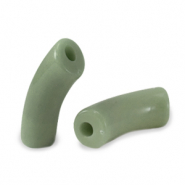 Acrylic beads tube Vintage Olive Green
