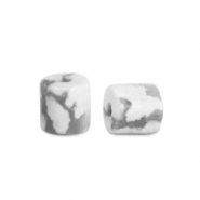 Natural stone beads Magnesite disc 2x2mm Marble White