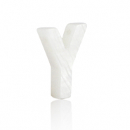 Shell pendants specials letter Y White (natural colour)