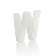 Shell pendants specials letter W White (natural colour)