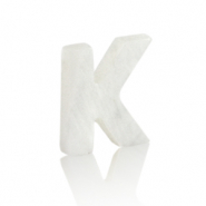 Shell pendants specials letter K White (natural colour)