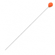 DQ European metal findings headpin 52mm Antique Silver-Red (nickel free)