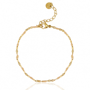 Stainless steel bracelets Latte Beige-Gold