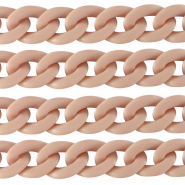 Acrylic chain 29mm matt Vintage Pink