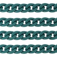 Acrylic chain 18mm matt Petrol Blue