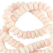 Polymer beads rondelle 7mm Gentle Pink