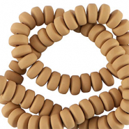 Polymer beads rondelle 7mm Brown
