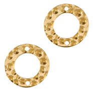 Stainless steel charms connector 15mm Gold
