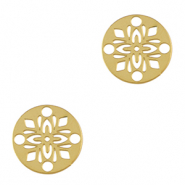Stainless steel charms connector bohemian 14mm Gold