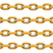 Stainless steel findings belcher chain anchor cable Gold-Orange