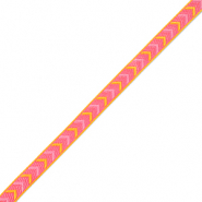 Ribbon text arrows Pink-Yellow