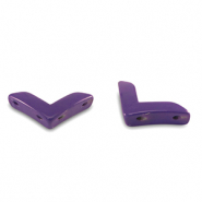 Tile beads arrow Grape Purple