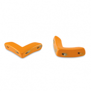 Tile beads arrow Orange