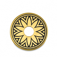 DQ European metal beads donut Gold (nickel free)