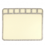 Beadsmith Bead Mat 36x28cm Beige-Grey