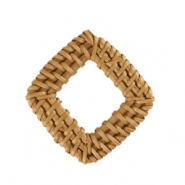 Rattan pendants rhombus Natural Beige