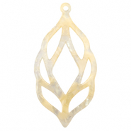 Resin pendants Sand Beige Transparent