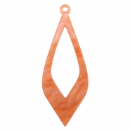 Resin pendants Coral Red