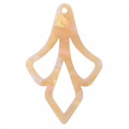 Resin pendants Peach Blush Opal