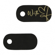 Jewellery cards "with" love Black