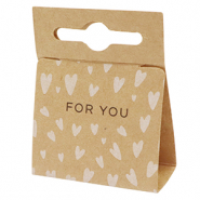 Jewellery cards "for you" Brown