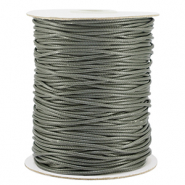 Macram&eacute; bead cord braided 1.5mm Dark Grey