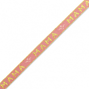 Ribbon tekst "mama" Vintage Pink-Gold