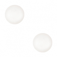 4 mm soft Polaris Elements cabochon "Birthstones" April SS16 shiny White