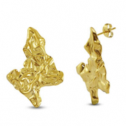 Stainless steel earrings / earpin Gold