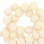 4 mm acrylic beads Vanilla White