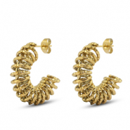Stainless steel earrings / earpins Gold