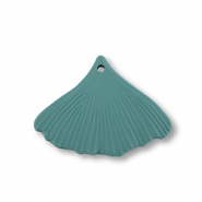Acrylic charms leaf Dark Green