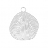 Stainless steel charms shell Silver