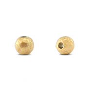 Stainless steel beads 6mm Gold