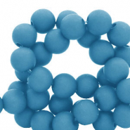 6 mm acrylic beads Azure Blue